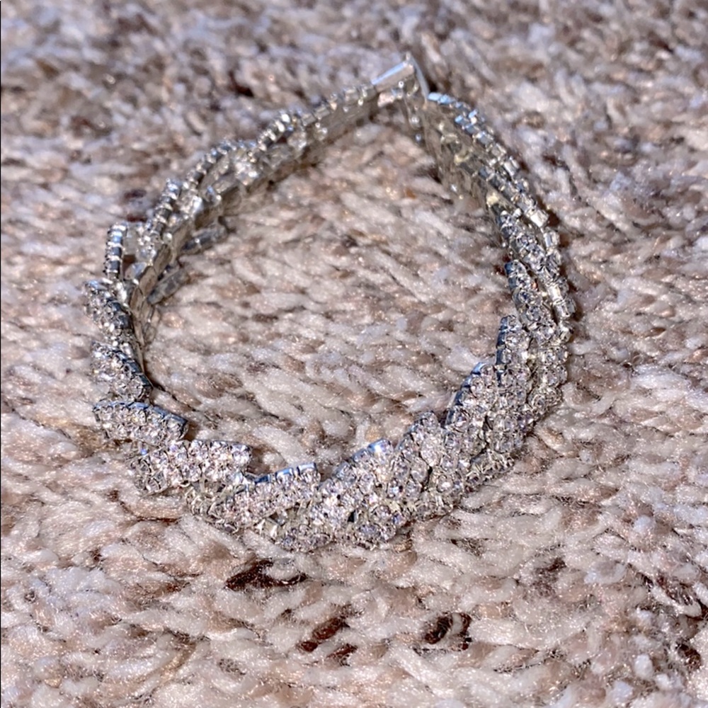Silver Crystal Bracelet